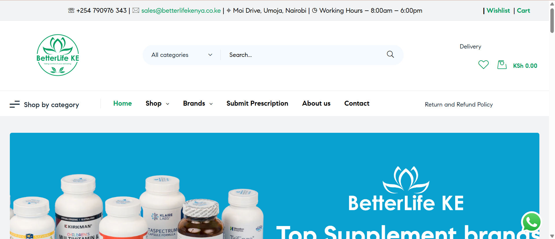 BetterLife Kenya - Retail Ecommerce Website built by DevNovaTech Nairobi Kenya