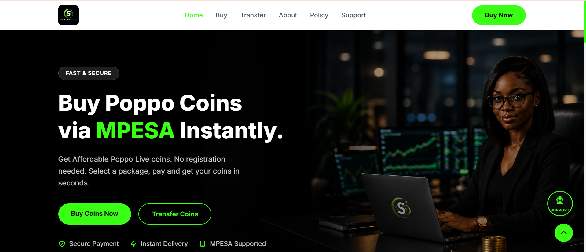 Starluna Seller - E-Commerce Store designed and developed by DevNovaTech Nairobi